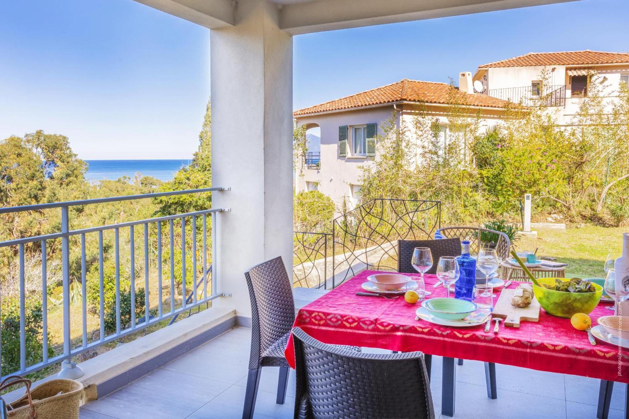 Appartement Vue Mer Fromontica Saint-Florent  Esterno foto